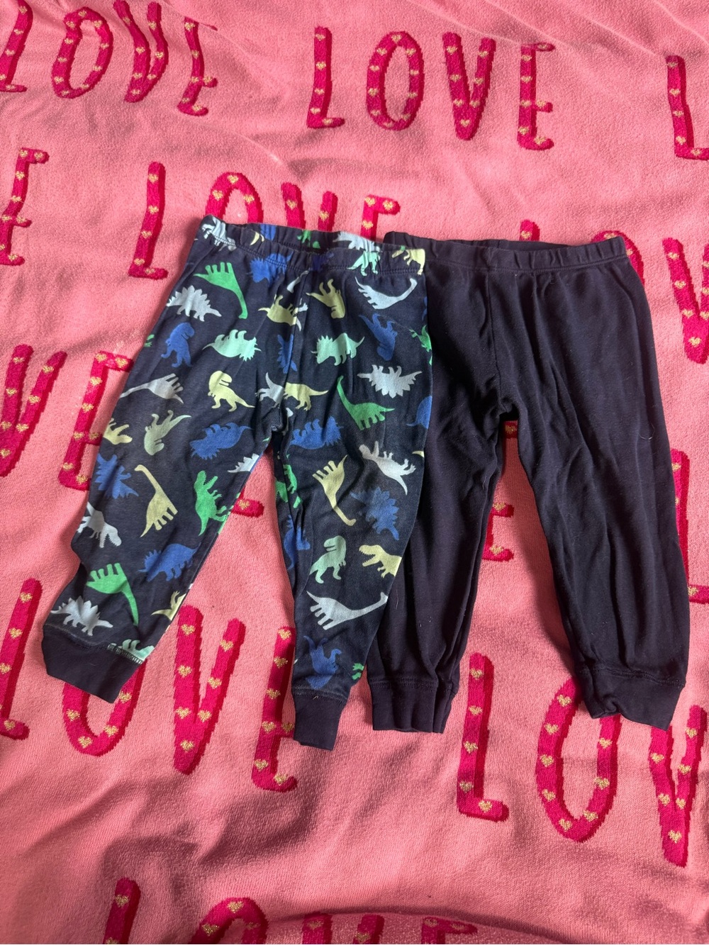 The Children's Place Navy Joggersy and Navy Dinosaur Print Leggings